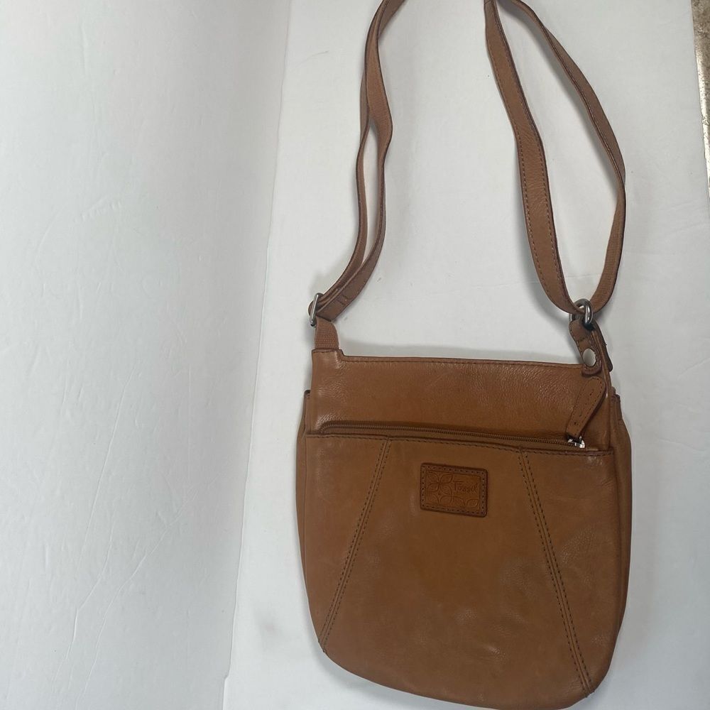Fossil Brown Leather Crossbody Purse